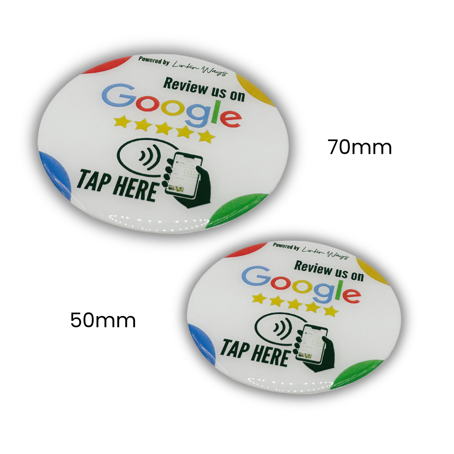 Tap-n-Review NFC Stickers